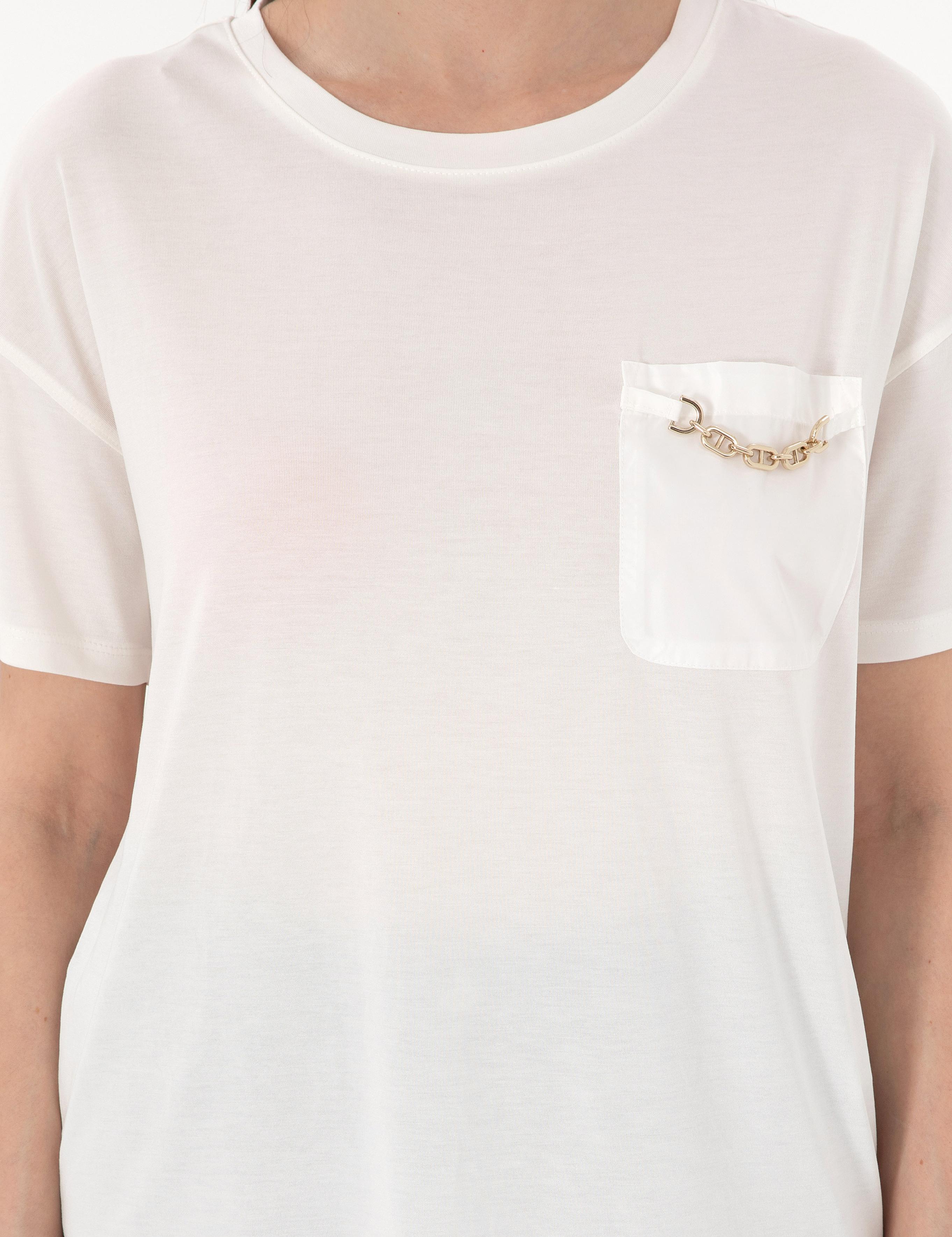 Beyaz Comfort Fit Tişört