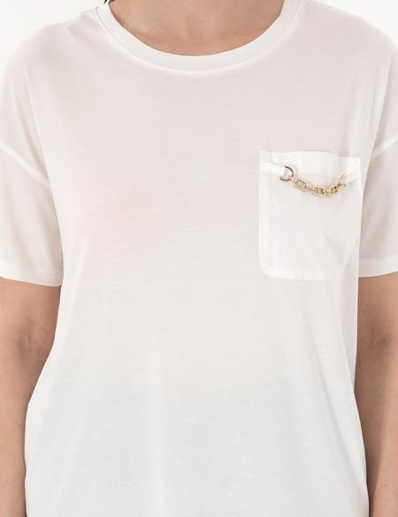 Beyaz Comfort Fit Tişört - 50301456020