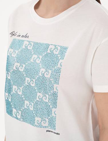 Beyaz Regular Fit Tişört