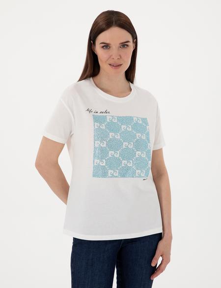 Beyaz Regular Fit Tişört - 50305798005