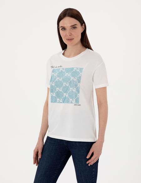 Beyaz Regular Fit Tişört - 50305798005