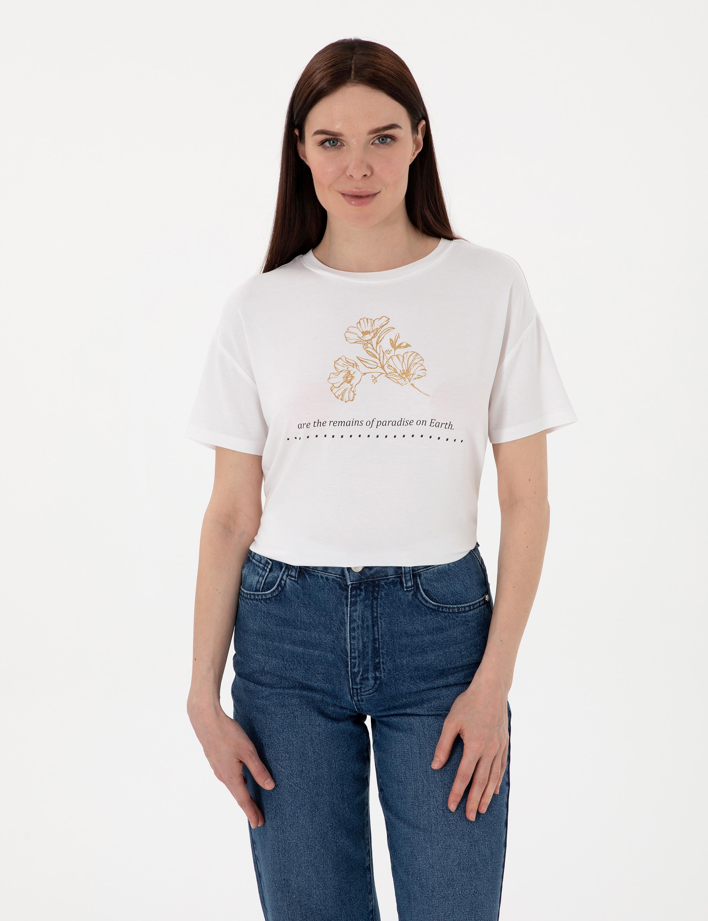 Beyaz Regular Fit Tişört