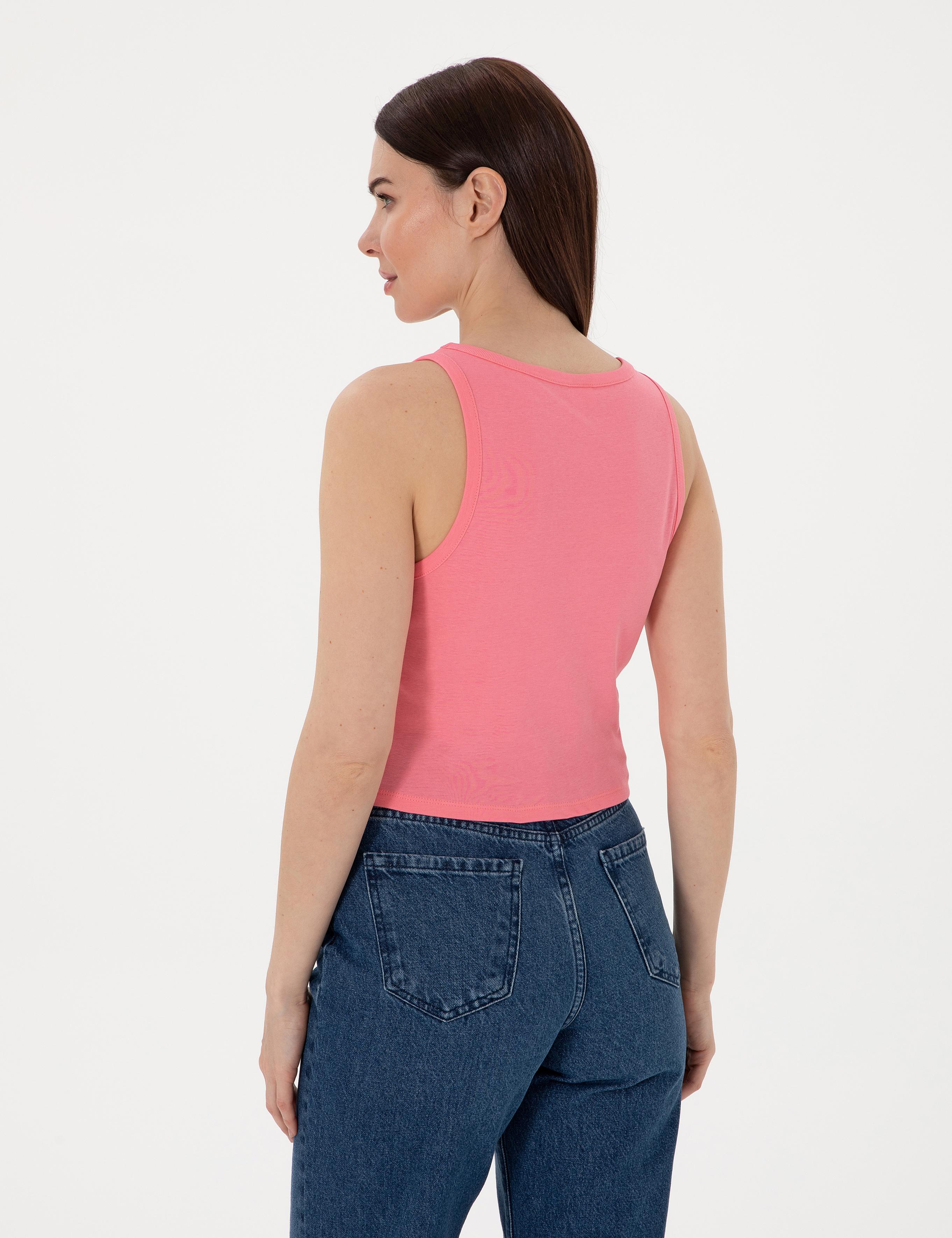 Pembe Ex. Slim Fit Crop Tişört
