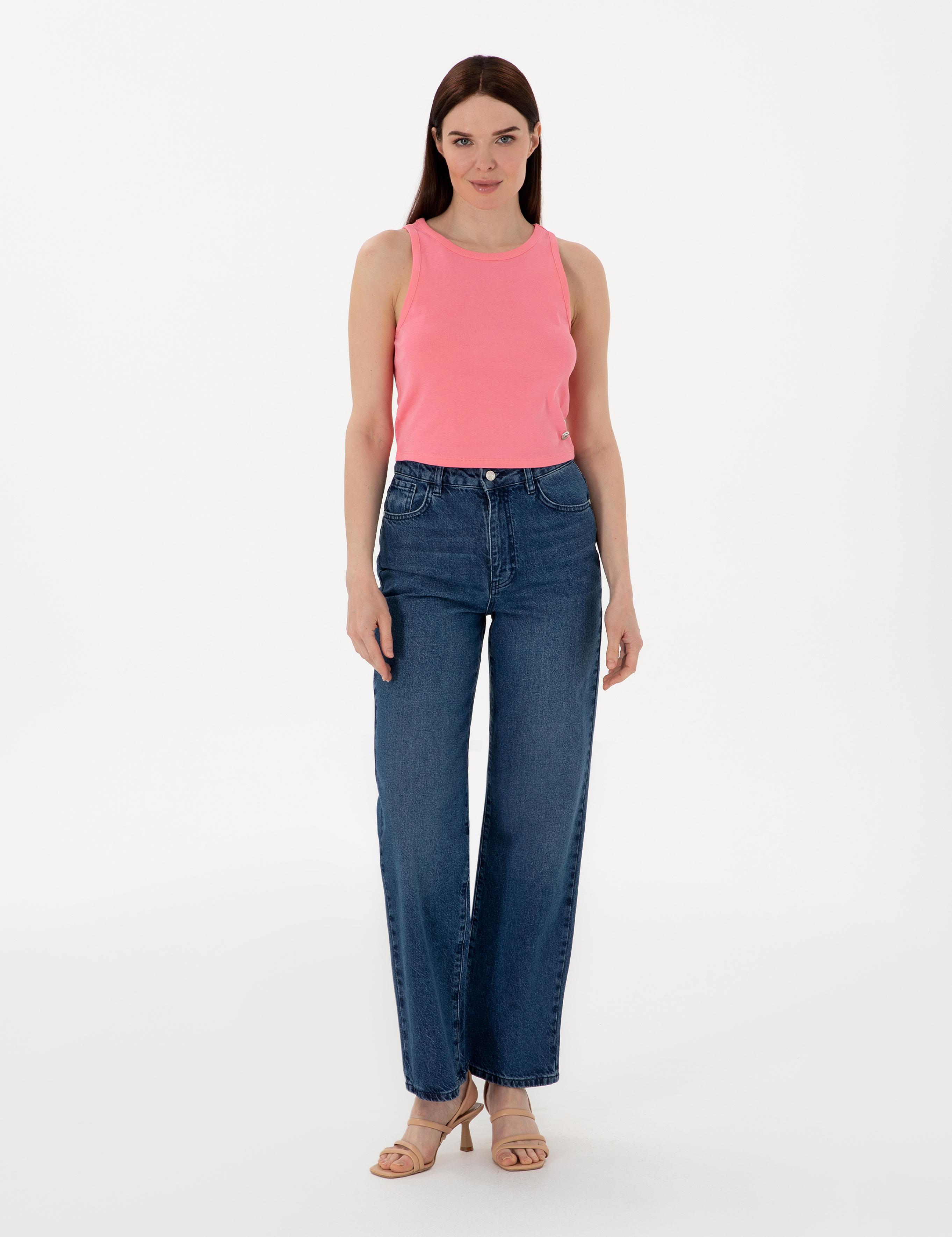 Pembe Ex. Slim Fit Crop Tişört