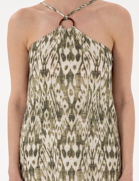 Haki Regular Fit Dokuma Elbise - 50301072005