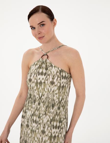 Haki Regular Fit Dokuma Elbise - 50301072005