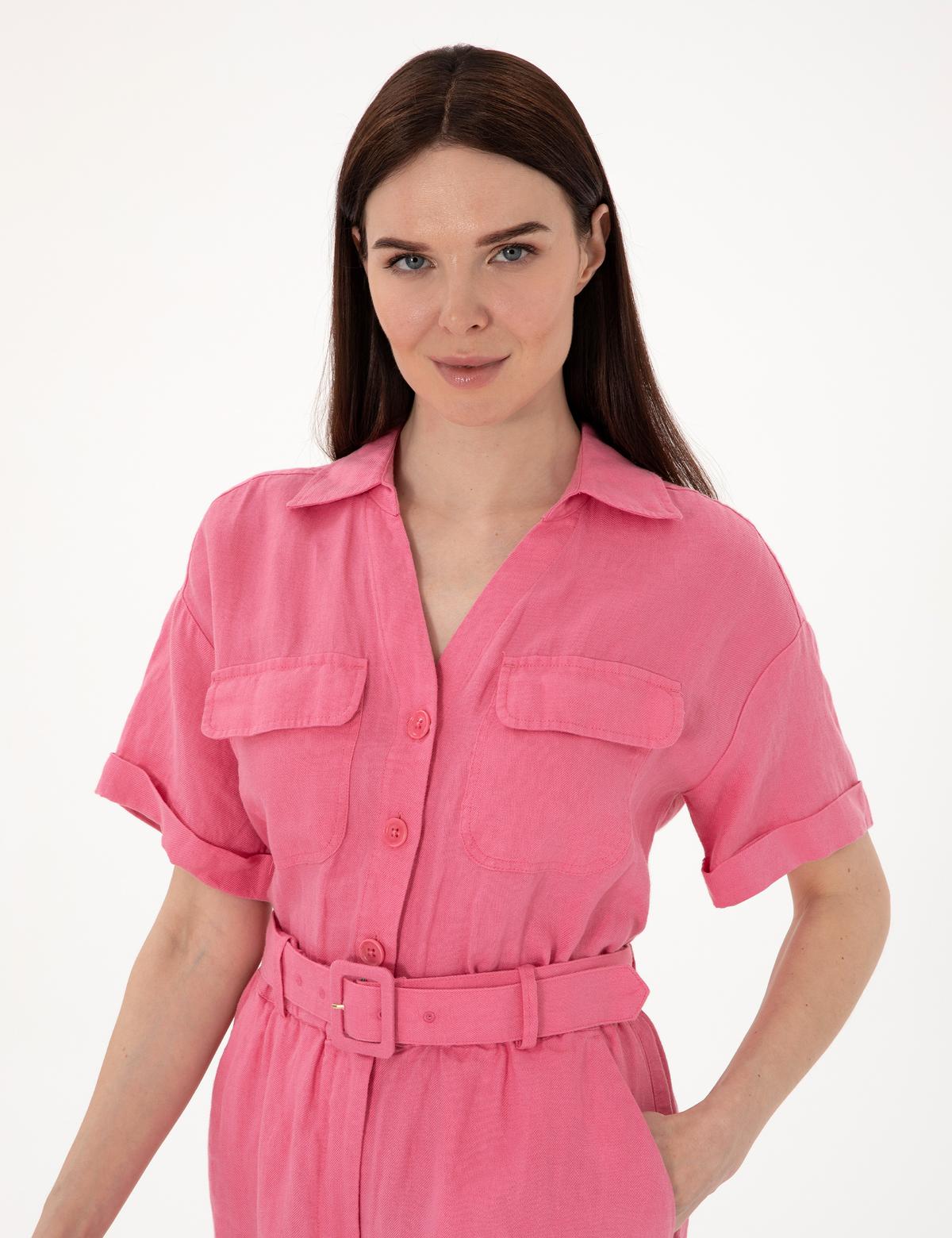 Pembe Keten Tulum - 50301204003