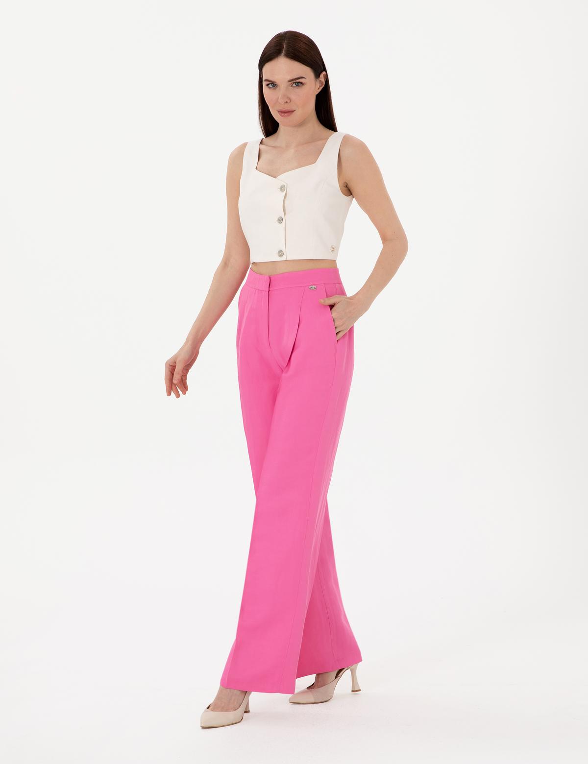 Pembe Kumaş Pantolon - 50289370011