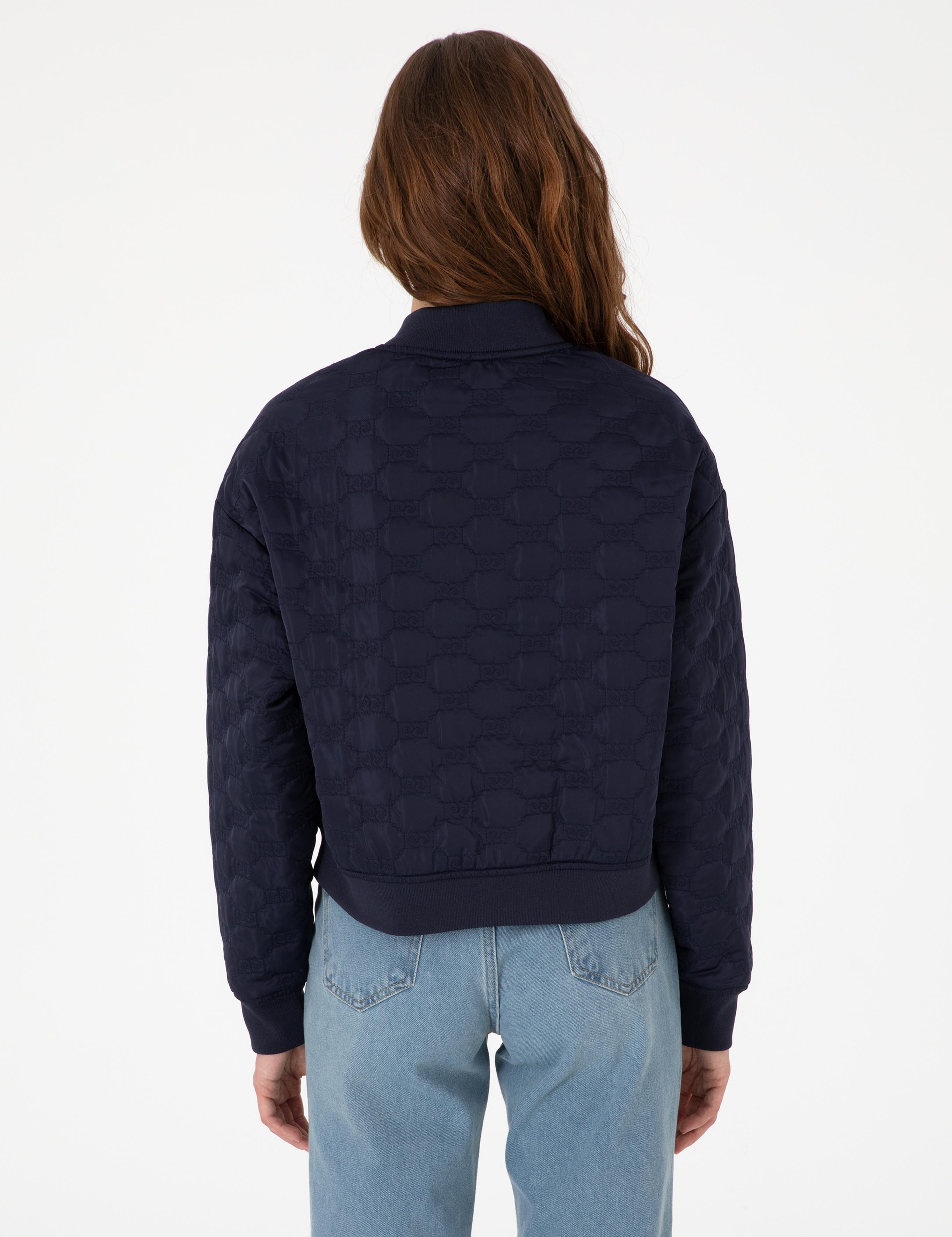 Lacivert Crop Top Mont