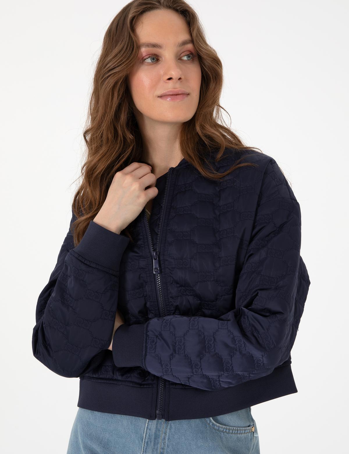 Lacivert Crop Top Mont - 50300918005