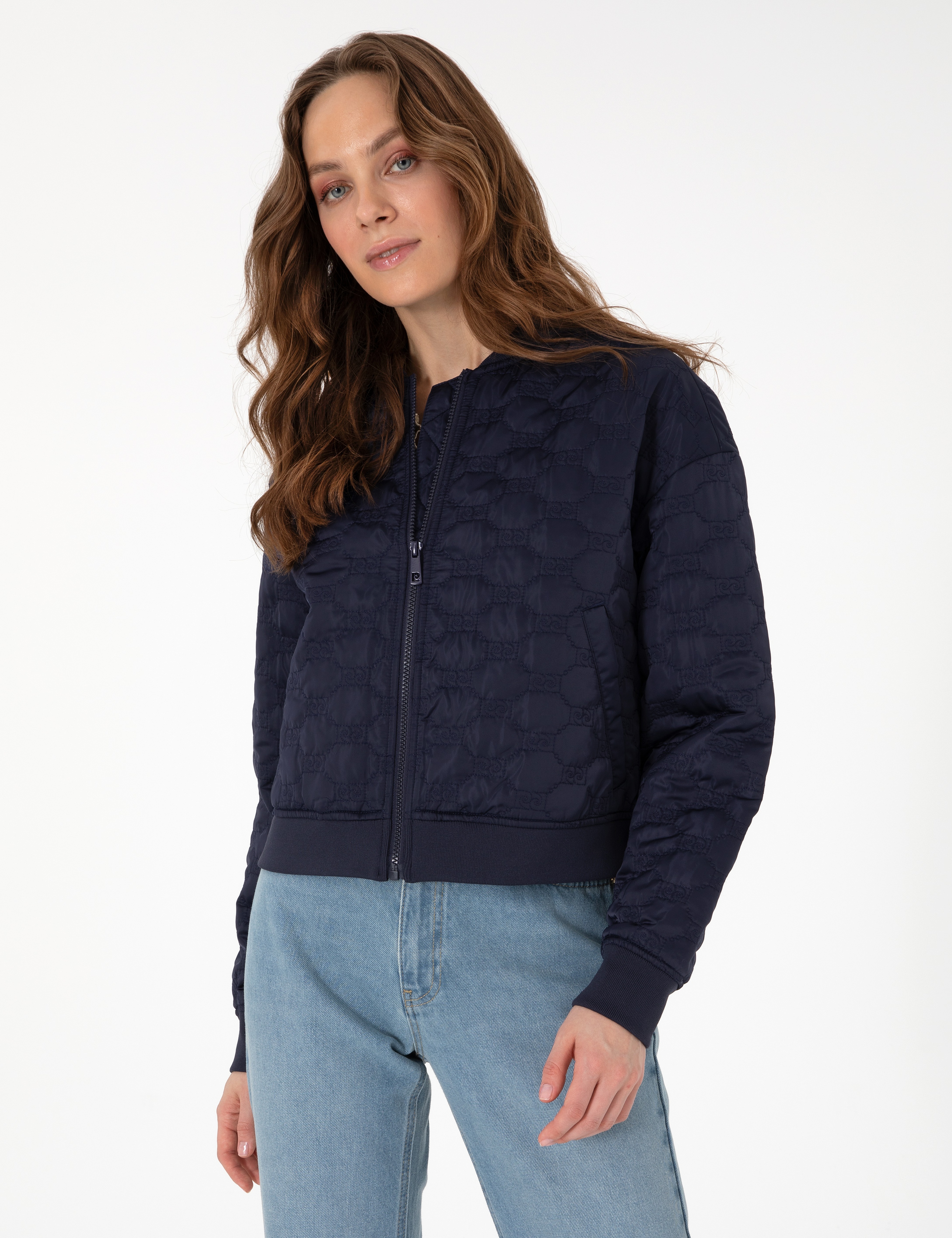 Lacivert Crop Top Mont - Image 1