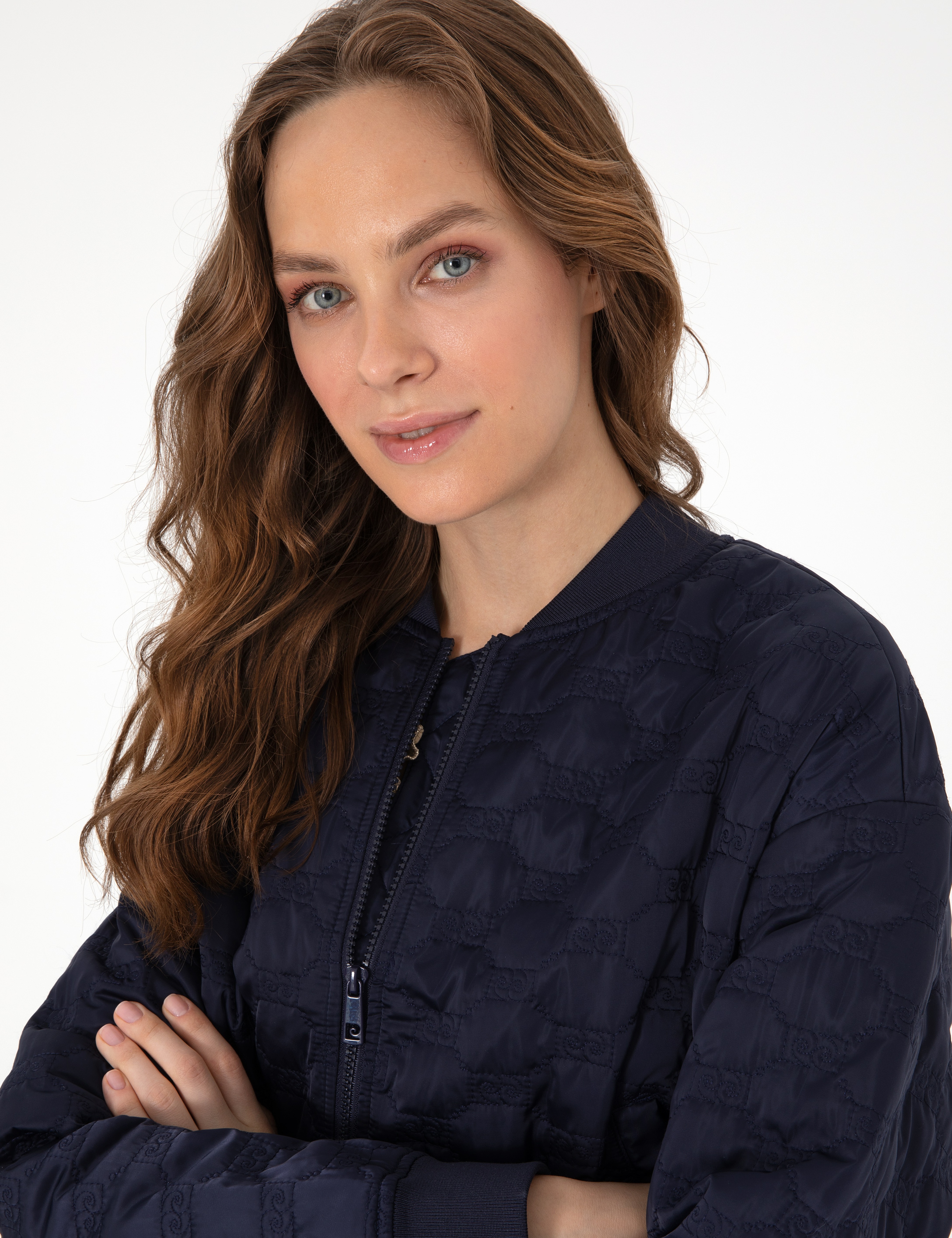 Lacivert Crop Top Mont - Image 2