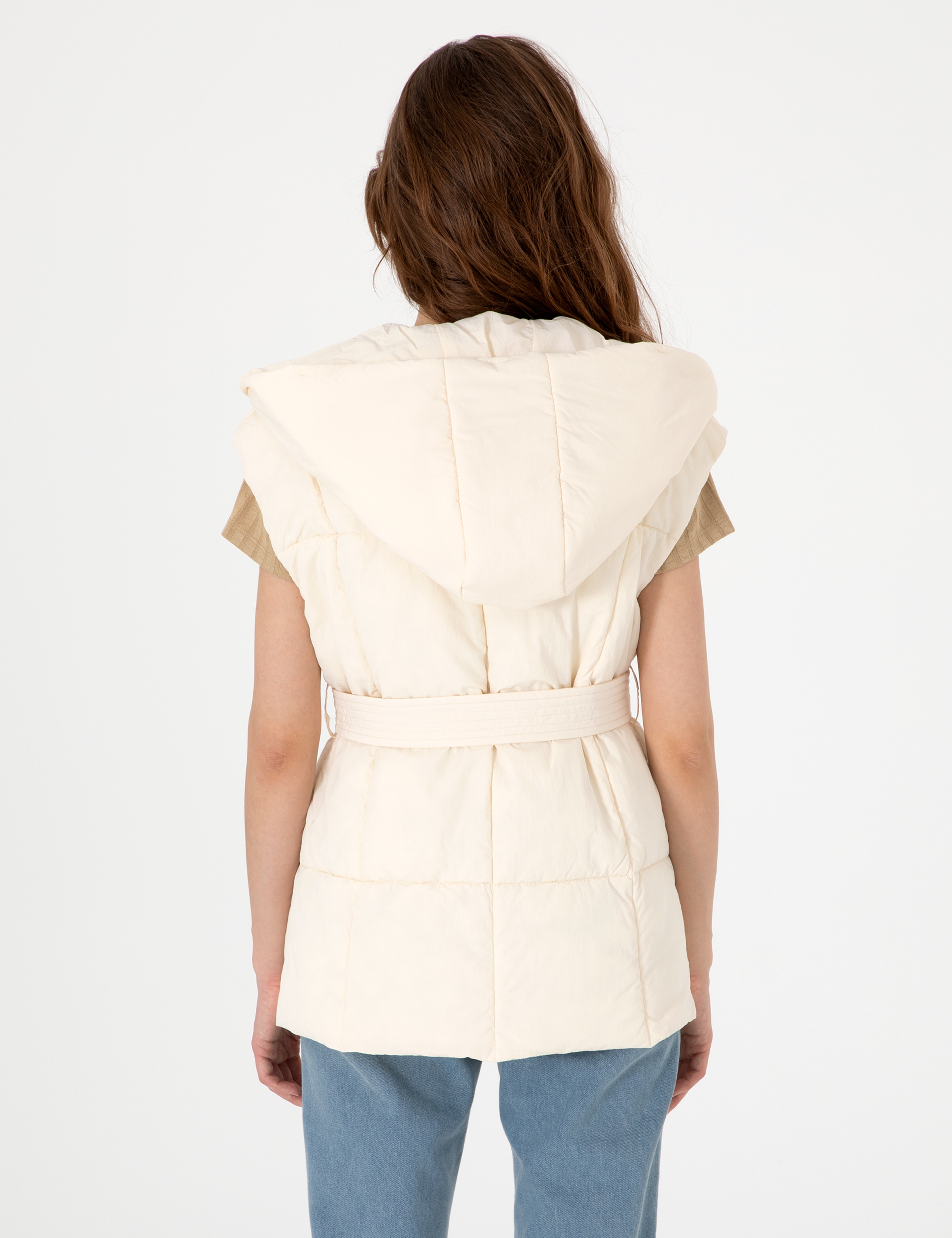 Ekru Regular Fit Yelek - Image 5