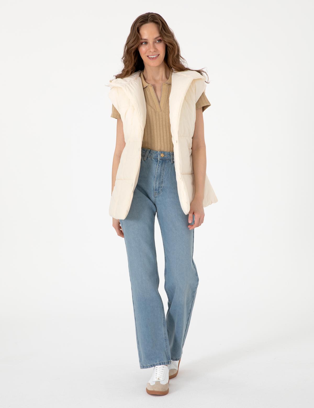 Ekru Regular Fit Yelek - 50300932013