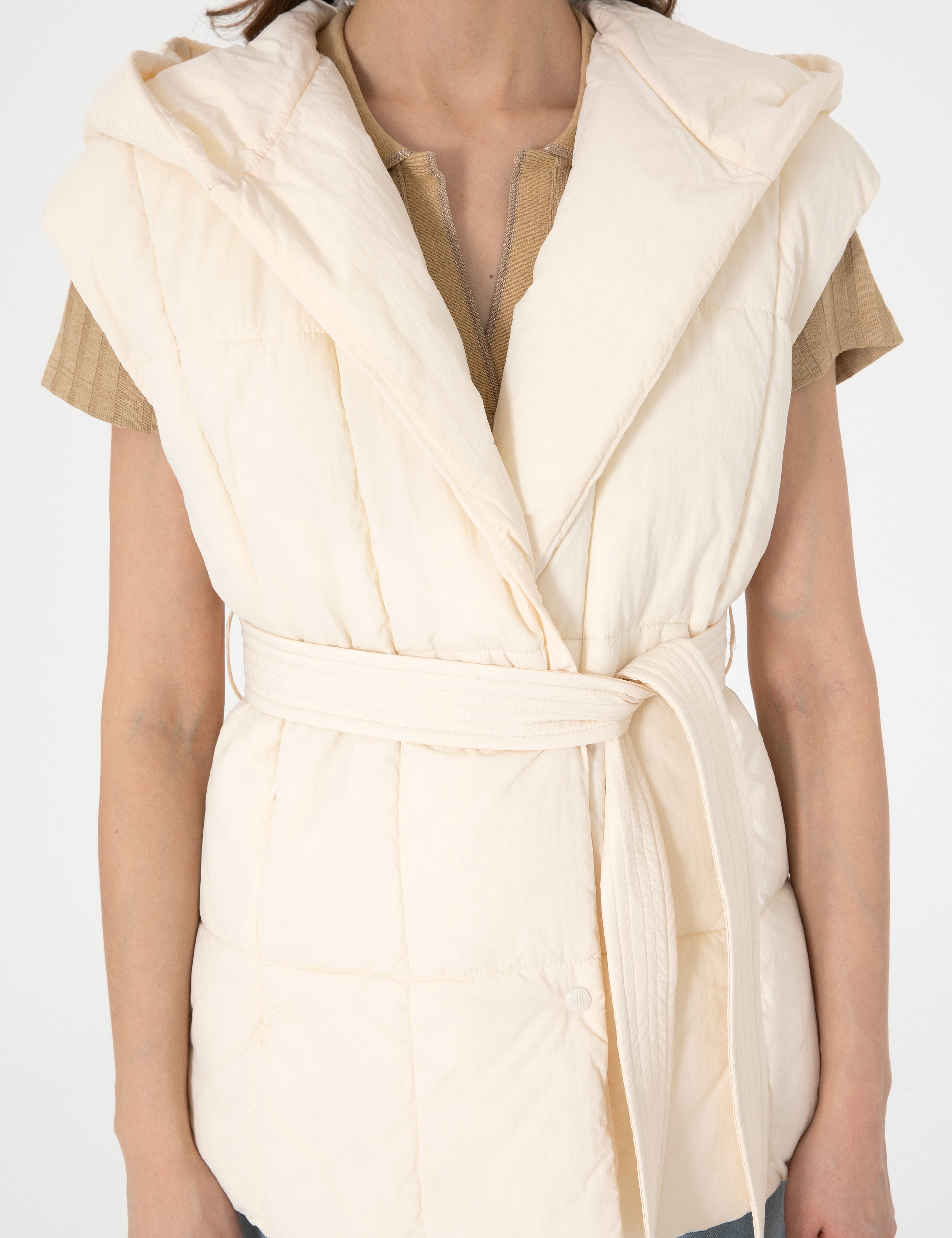 Ekru Regular Fit Yelek - Image 7