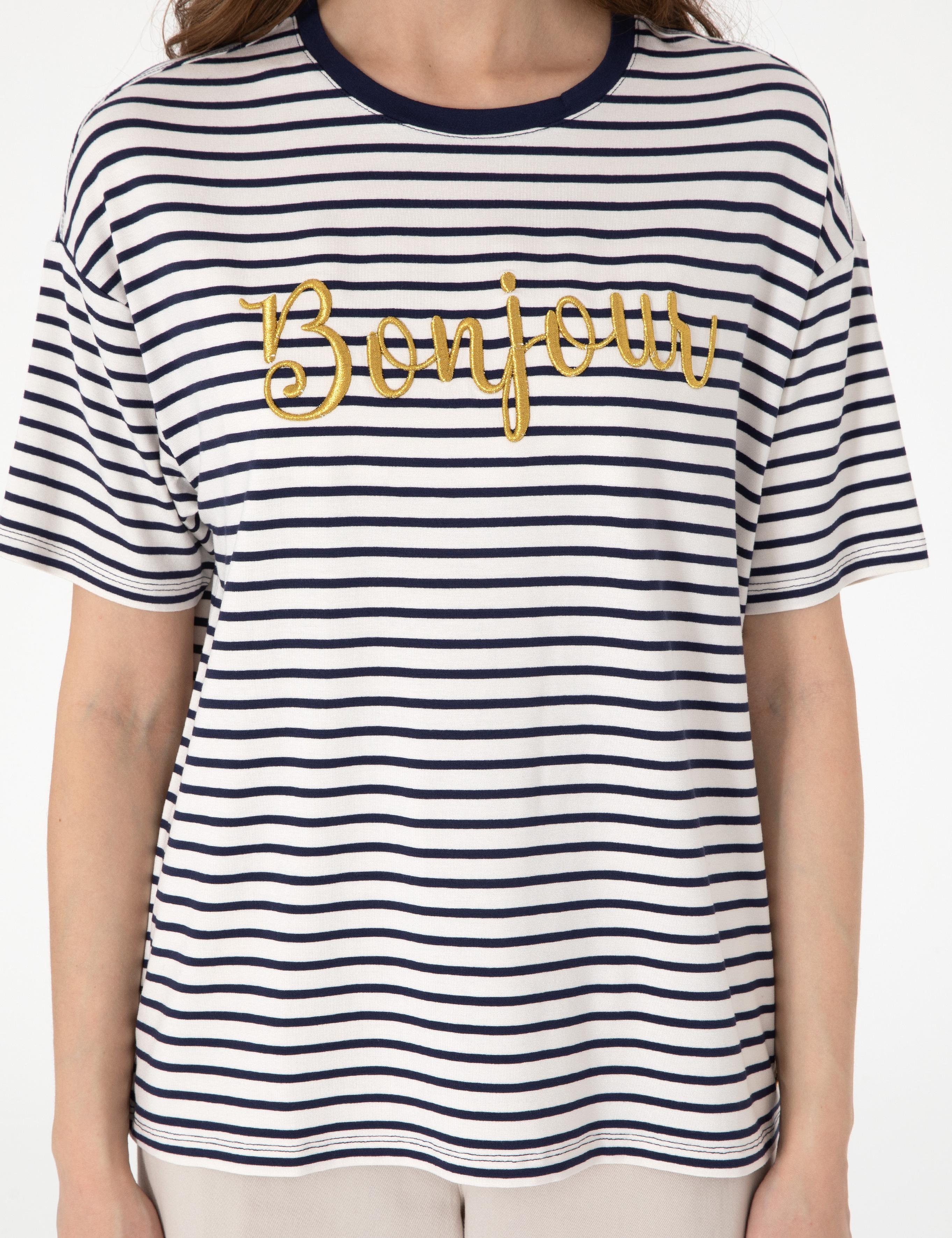 Lacivert Comfort Fit Tişört