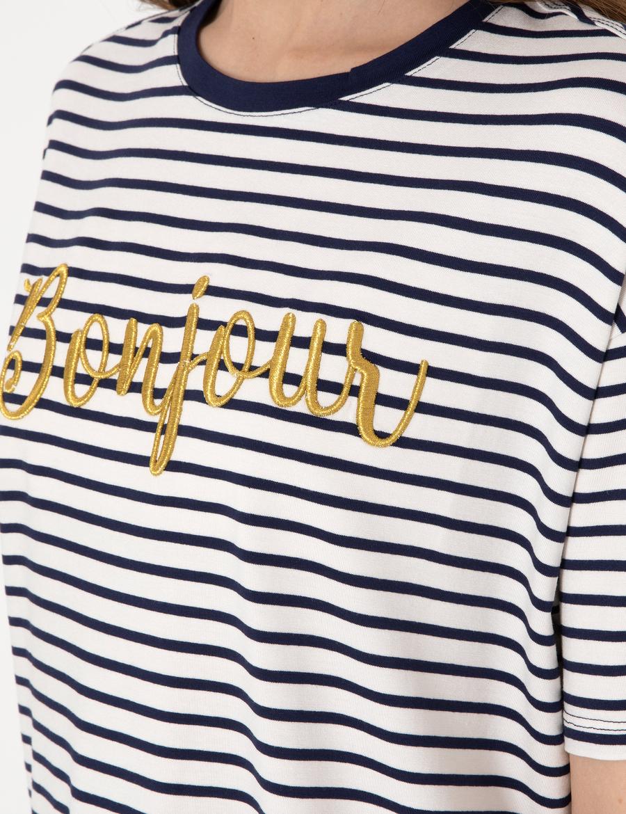 Lacivert Comfort Fit Tişört