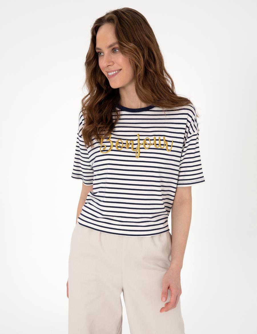 Lacivert Comfort Fit Tişört