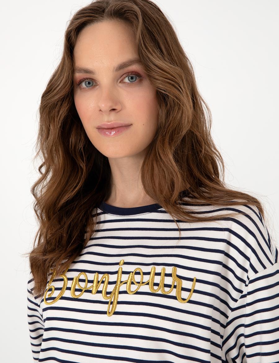 Lacivert Comfort Fit Tişört