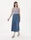 İndigo A Kesim Dokuma Etek