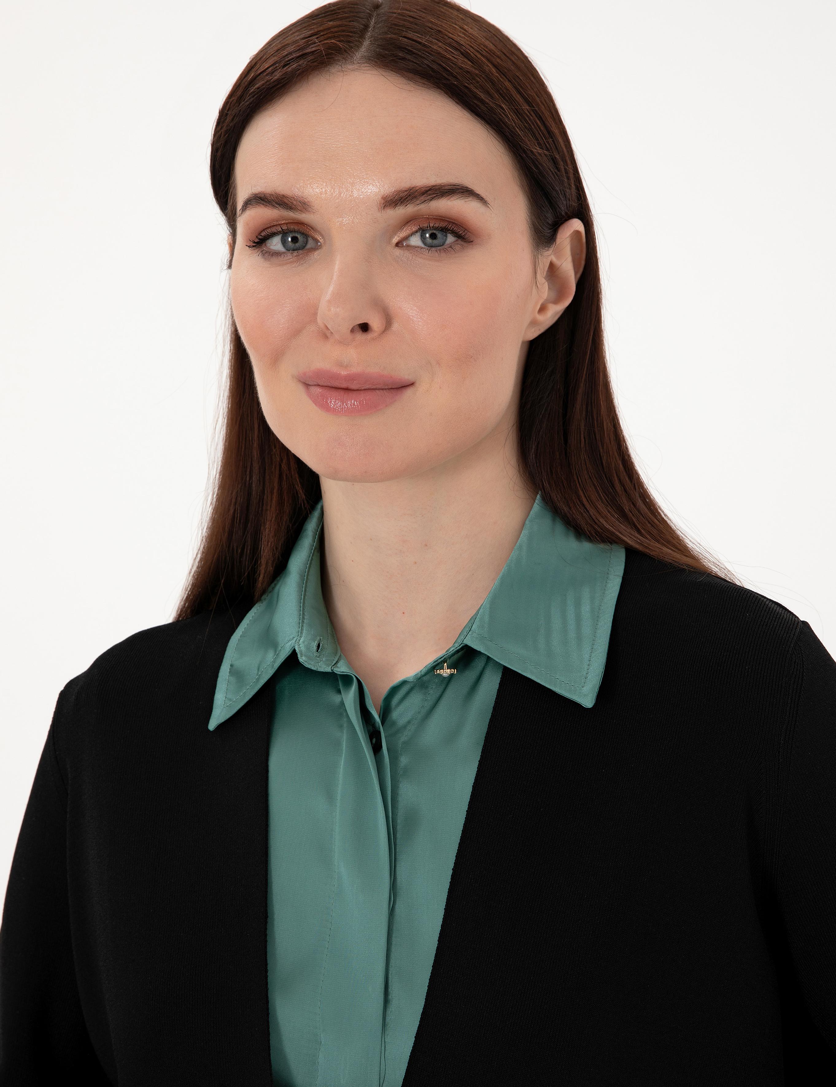 Siyah Oversize Triko Hırka