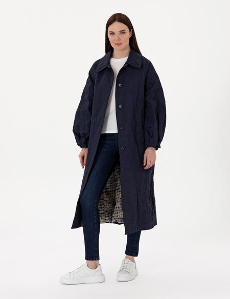 Lacivert Trençkot - 50300874002