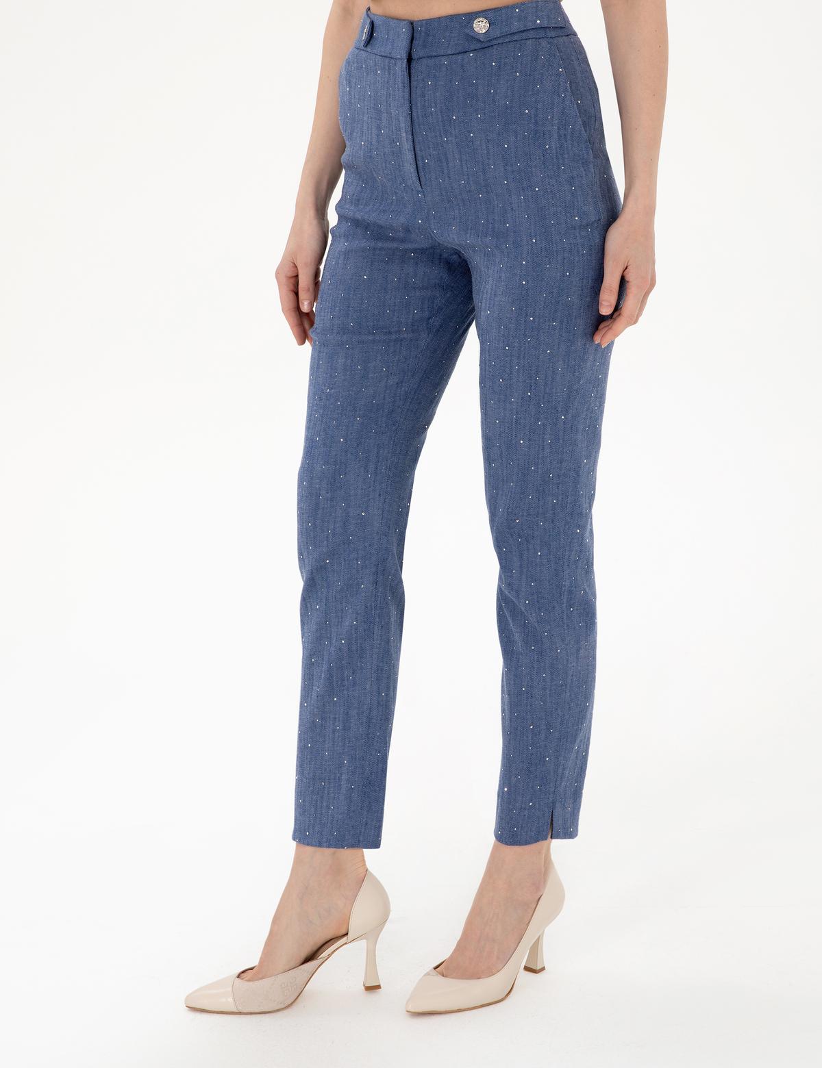 İndigo Kumaş Pantolon - 50306487002