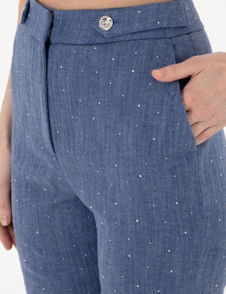 İndigo Kumaş Pantolon - 50306487002