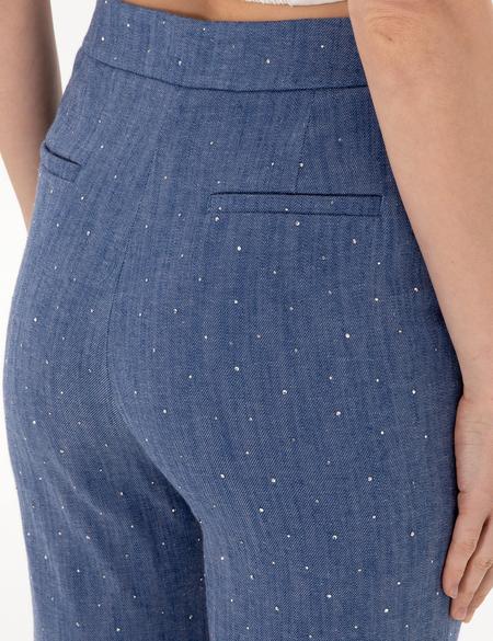 İndigo Kumaş Pantolon - 50306487002