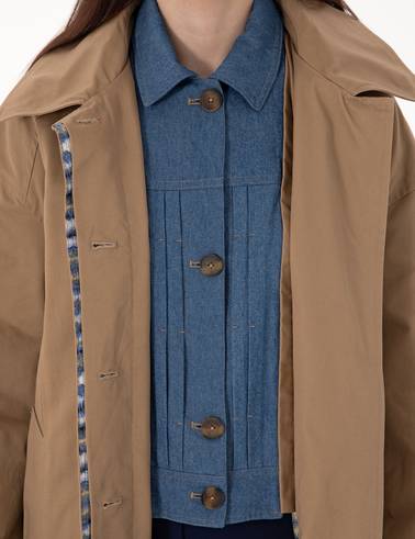 Camel Comfort Fit Trençkot