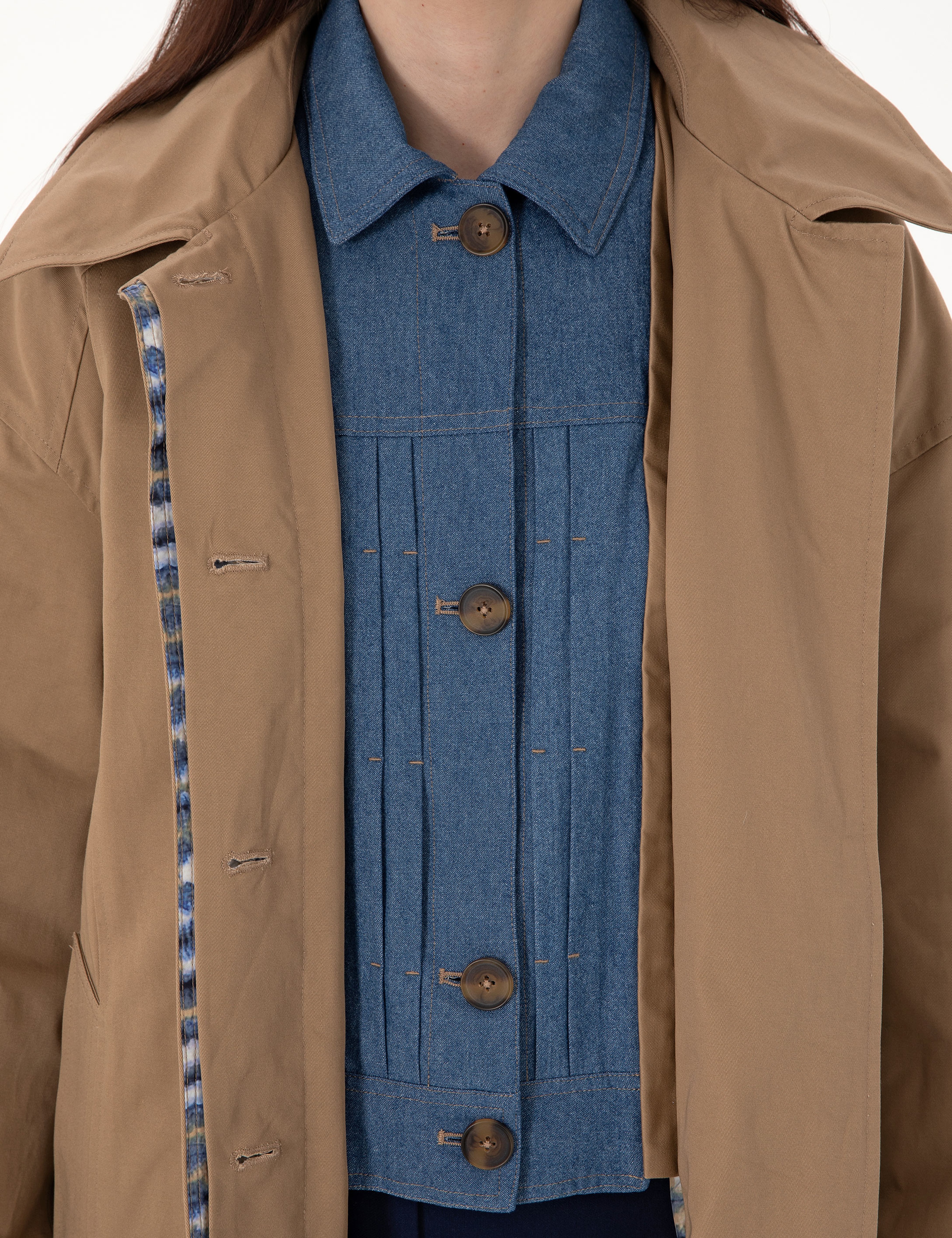 Camel Comfort Fit Trençkot