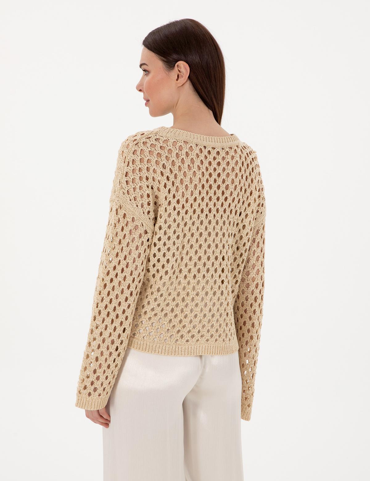 Bej Oversize Kazak - 50301176010