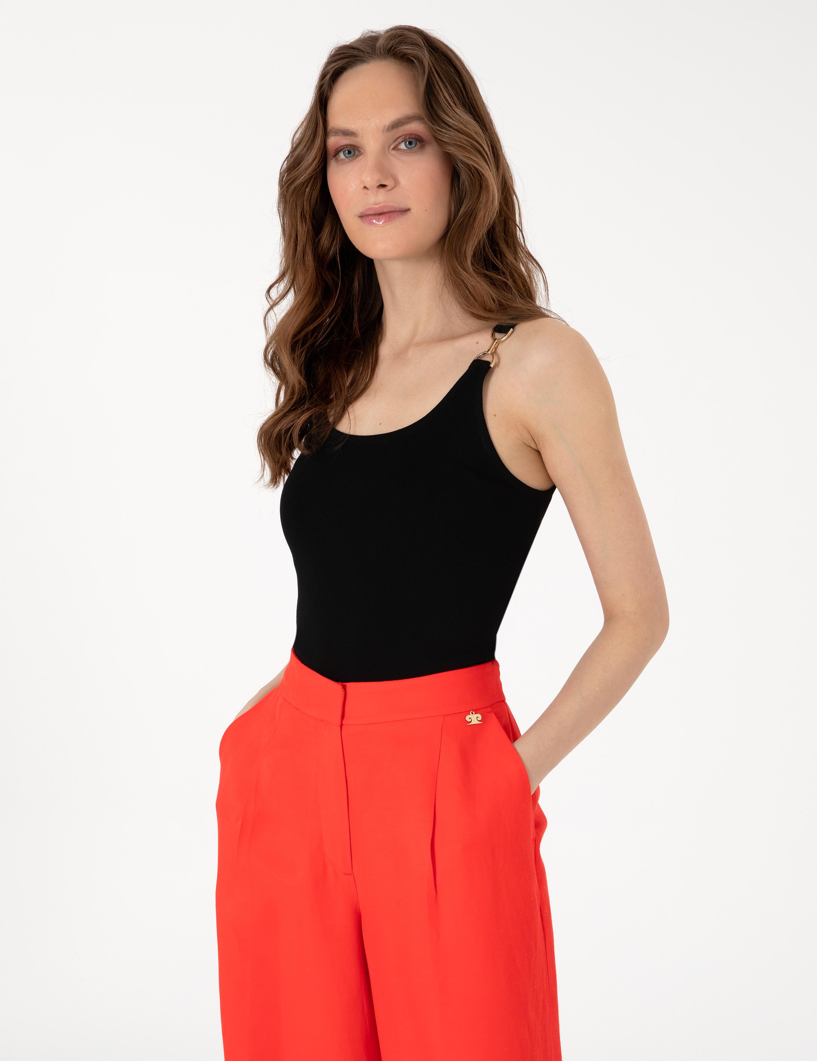 Siyah Slim Fit Triko Tişört