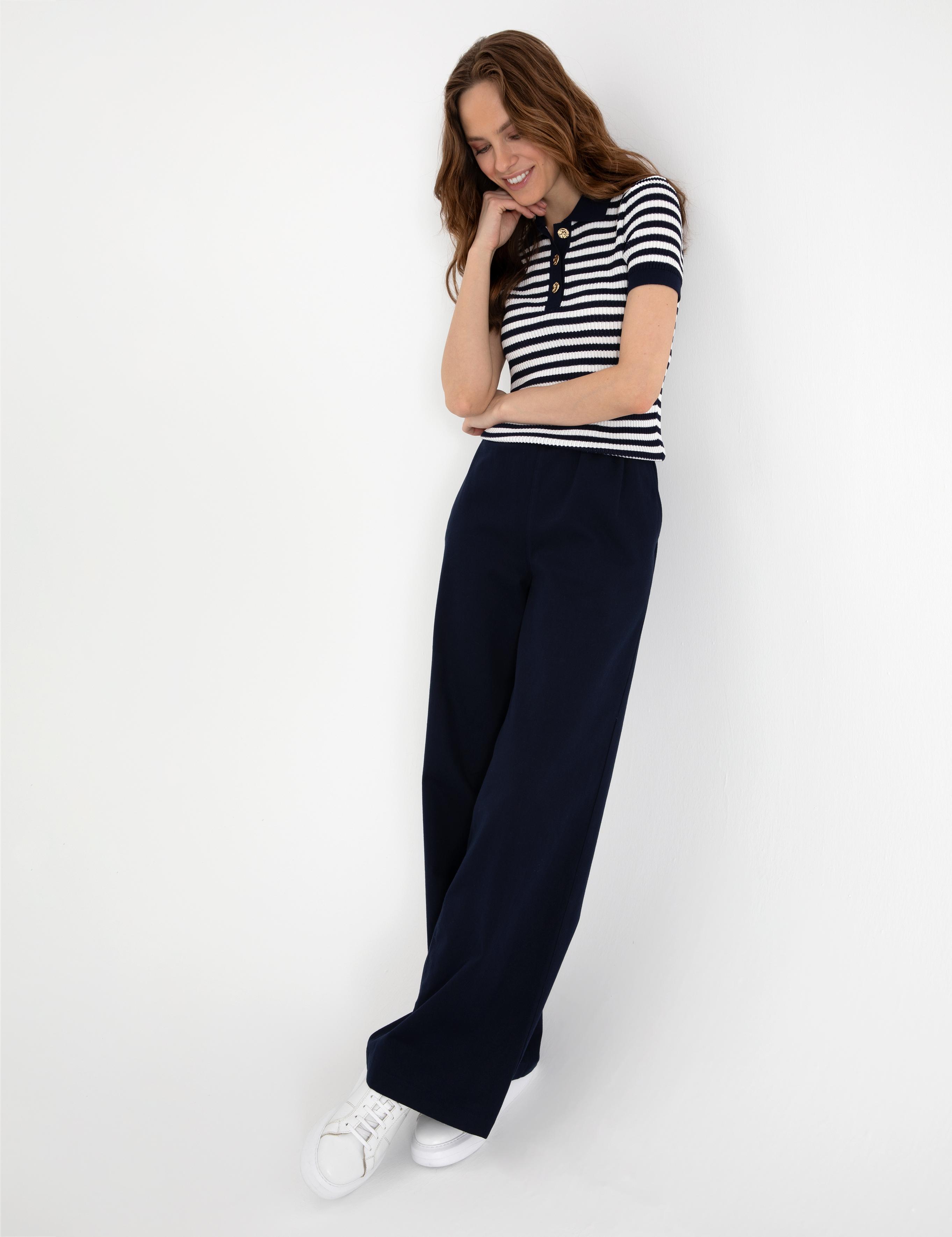 Lacivert Slim Fit Polo Yaka Triko Tişört