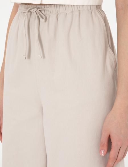 Bej Yüksek Bel Loose Fit Pantolon - 50313136025