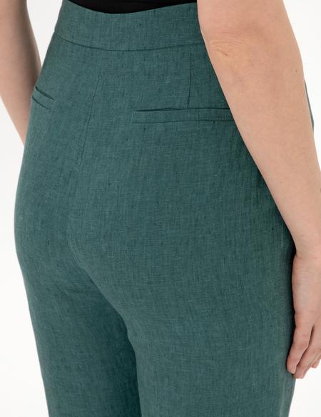 Yeşil Kumaş Pantolon - 50289378006