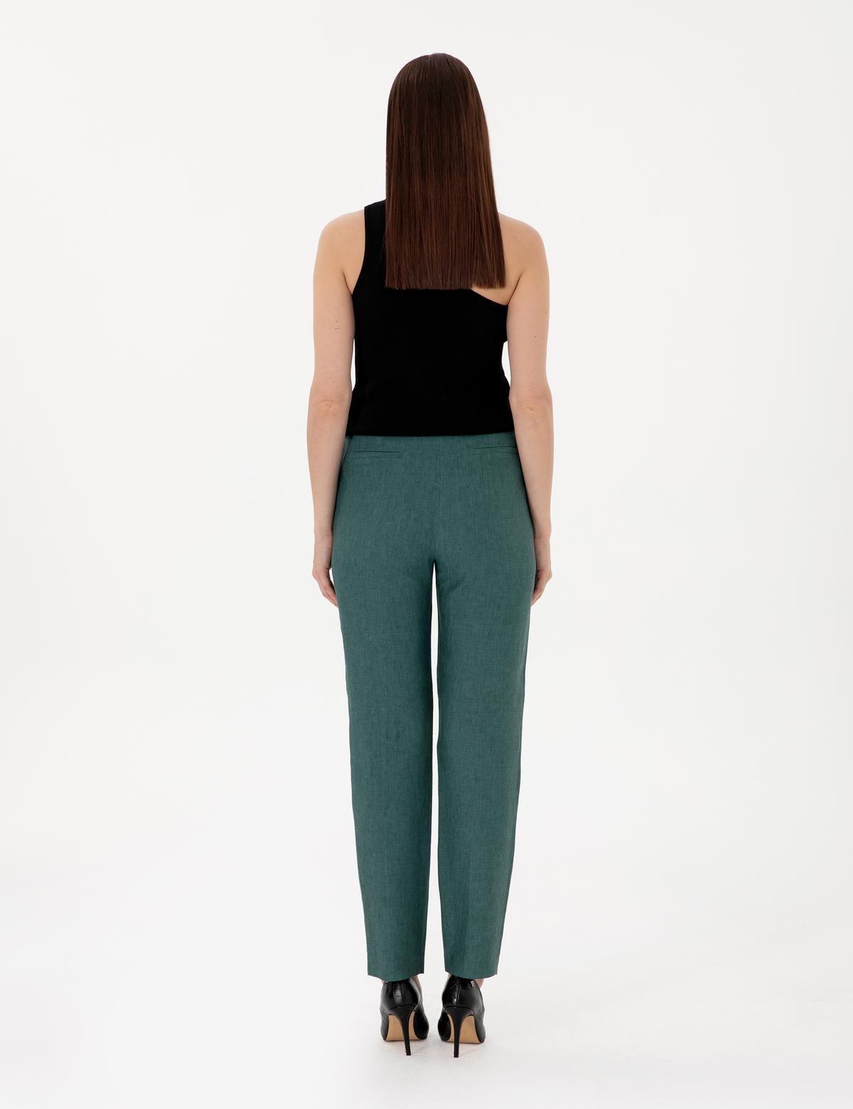 Yeşil Kumaş Pantolon - 50289378006