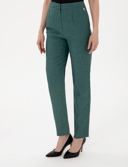 Yeşil Kumaş Pantolon - 50289378006