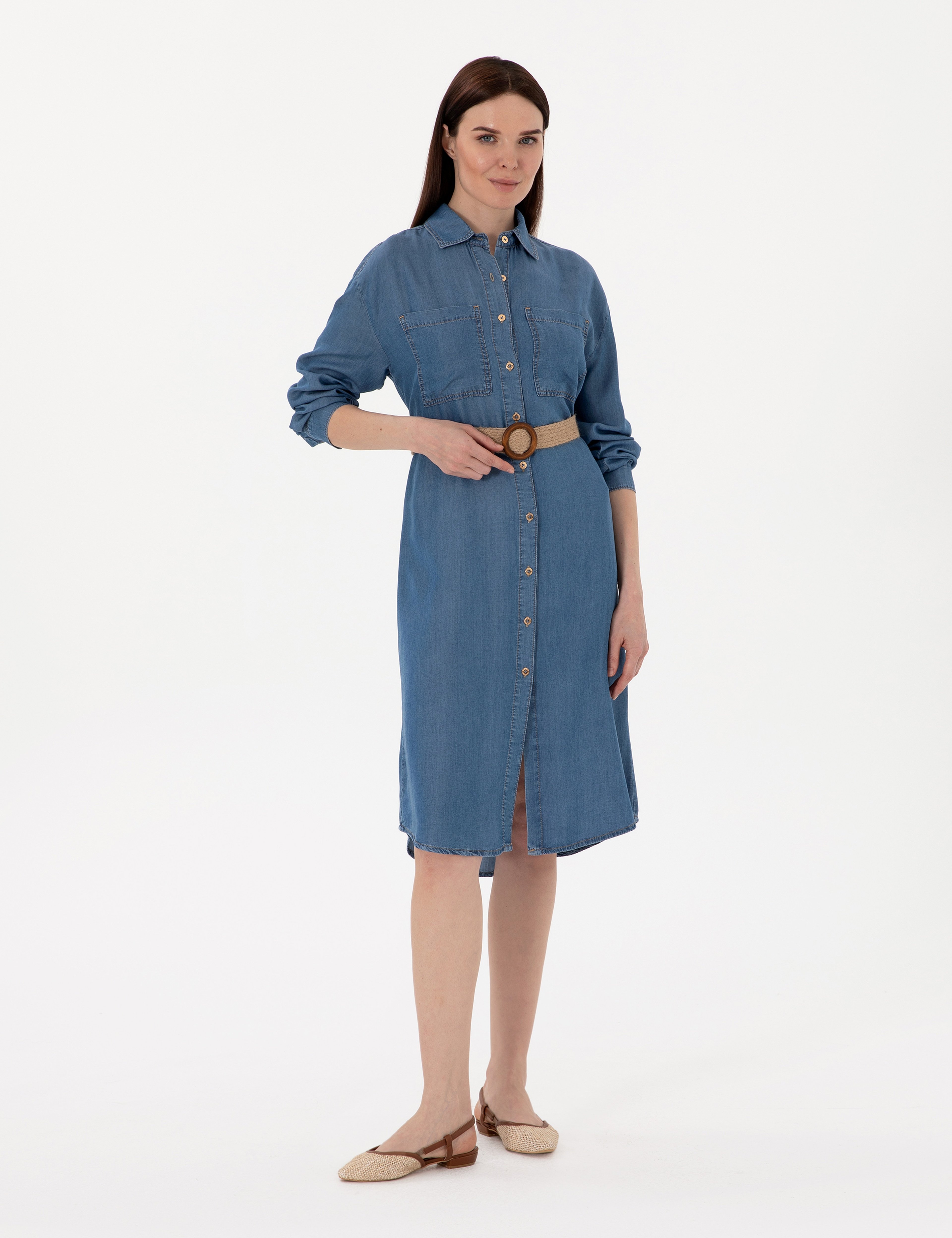 Mavi Comfort Fit Jean Elbise - Image 3