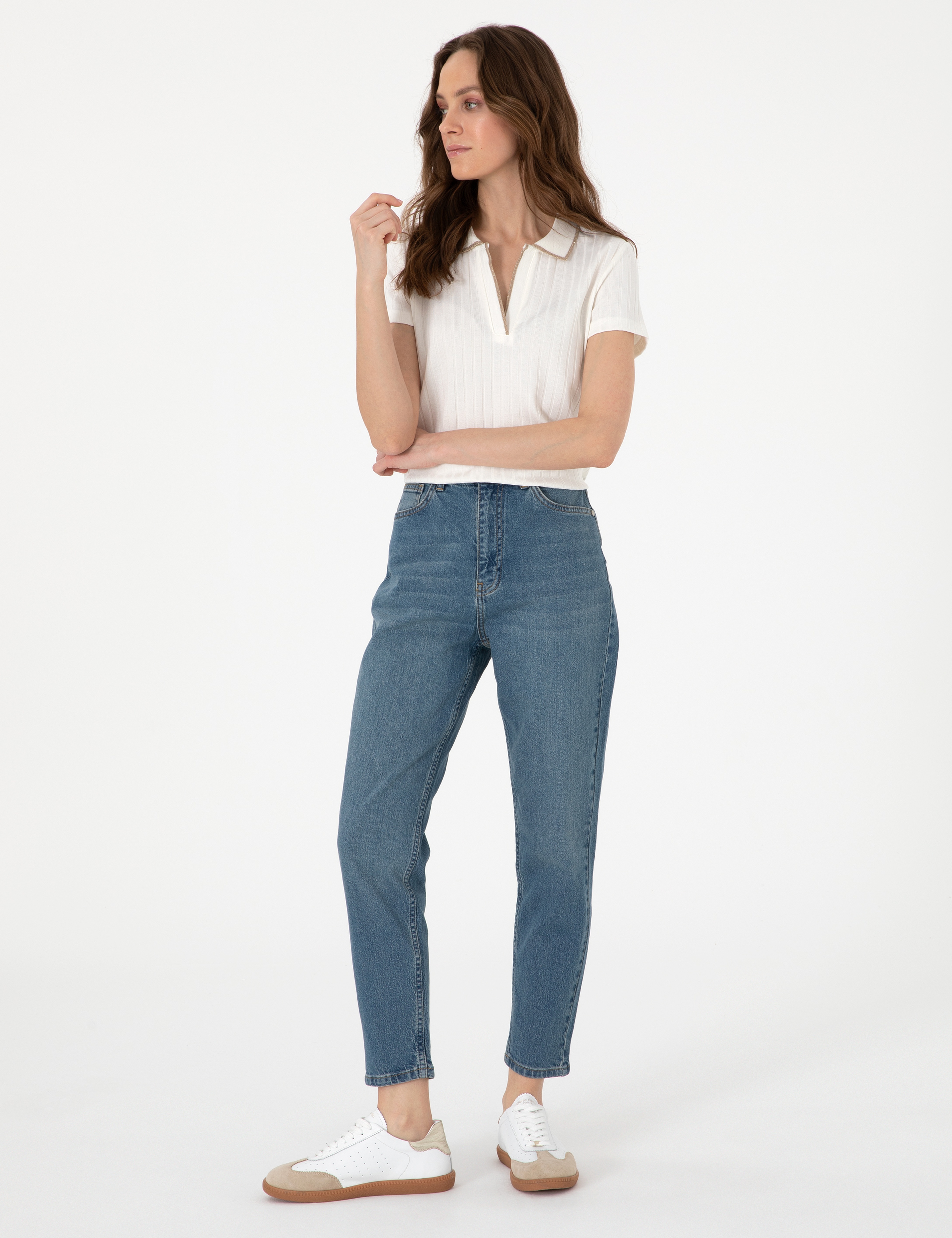 Mavi Mom High Waist Fit Jean Pantolon - Image 3
