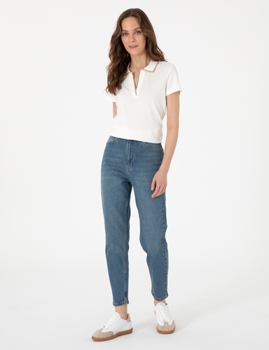 Mavi Mom High Waist Fit Jean Pantolon
