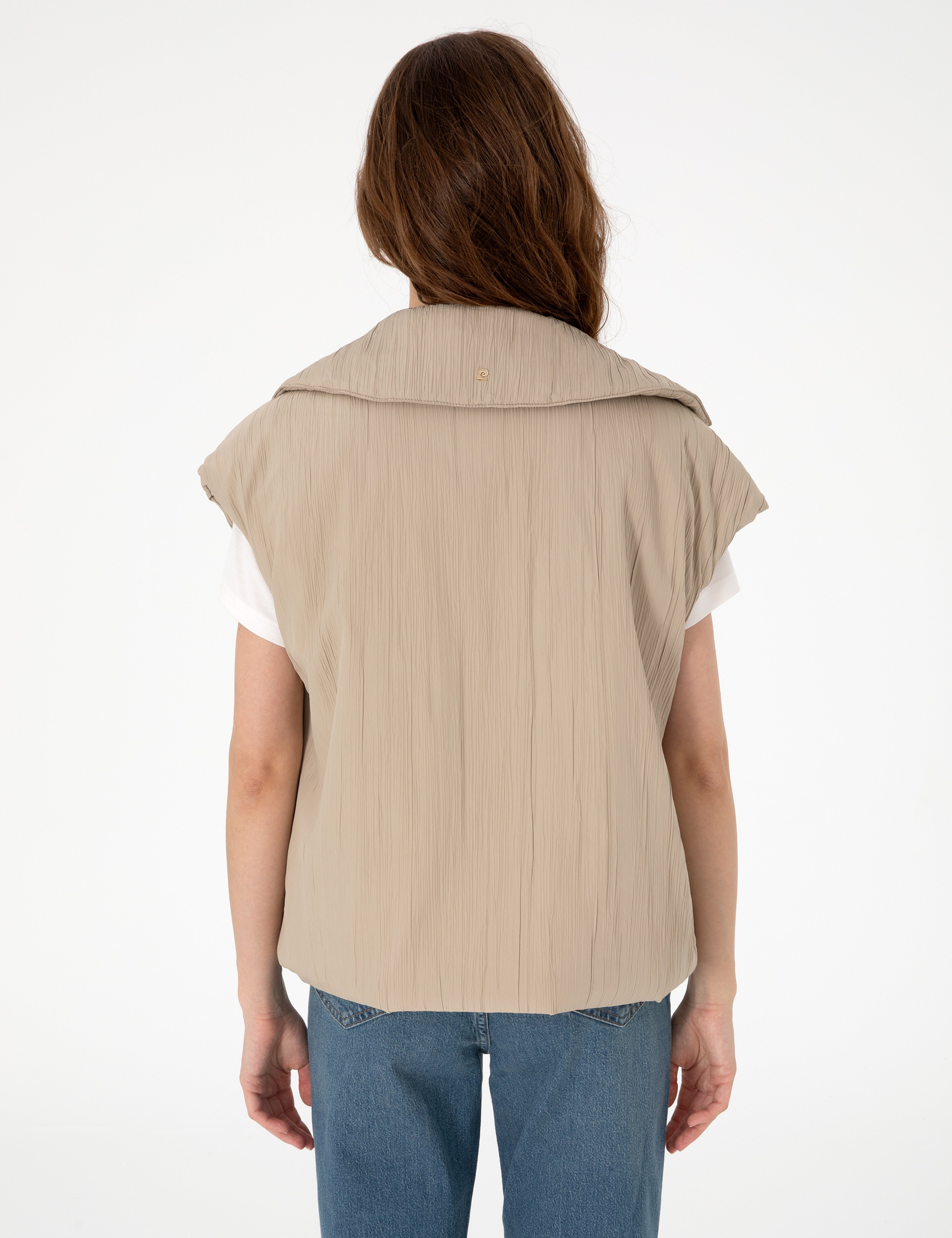 Kum Crop Top Yelek - Image 5