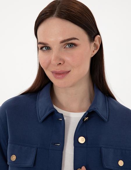 Lacivert Regular Fit Örme Hırka - 50301510006