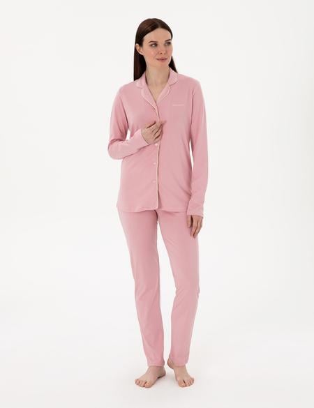 Gül Kurusu Gömlek Pijama Takımı - 50311129002