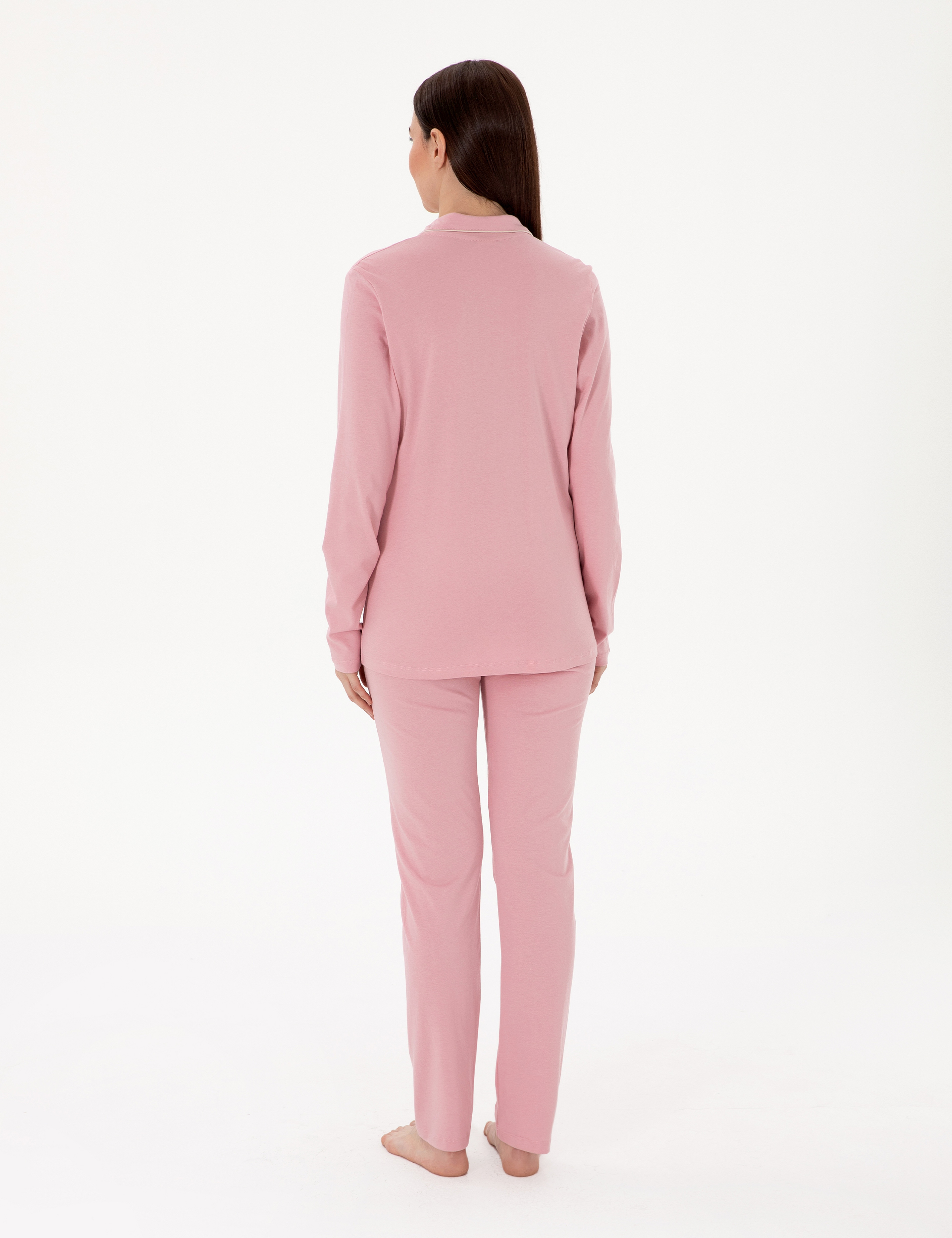 Gül Kurusu Gömlek Pijama Takımı - Image 5