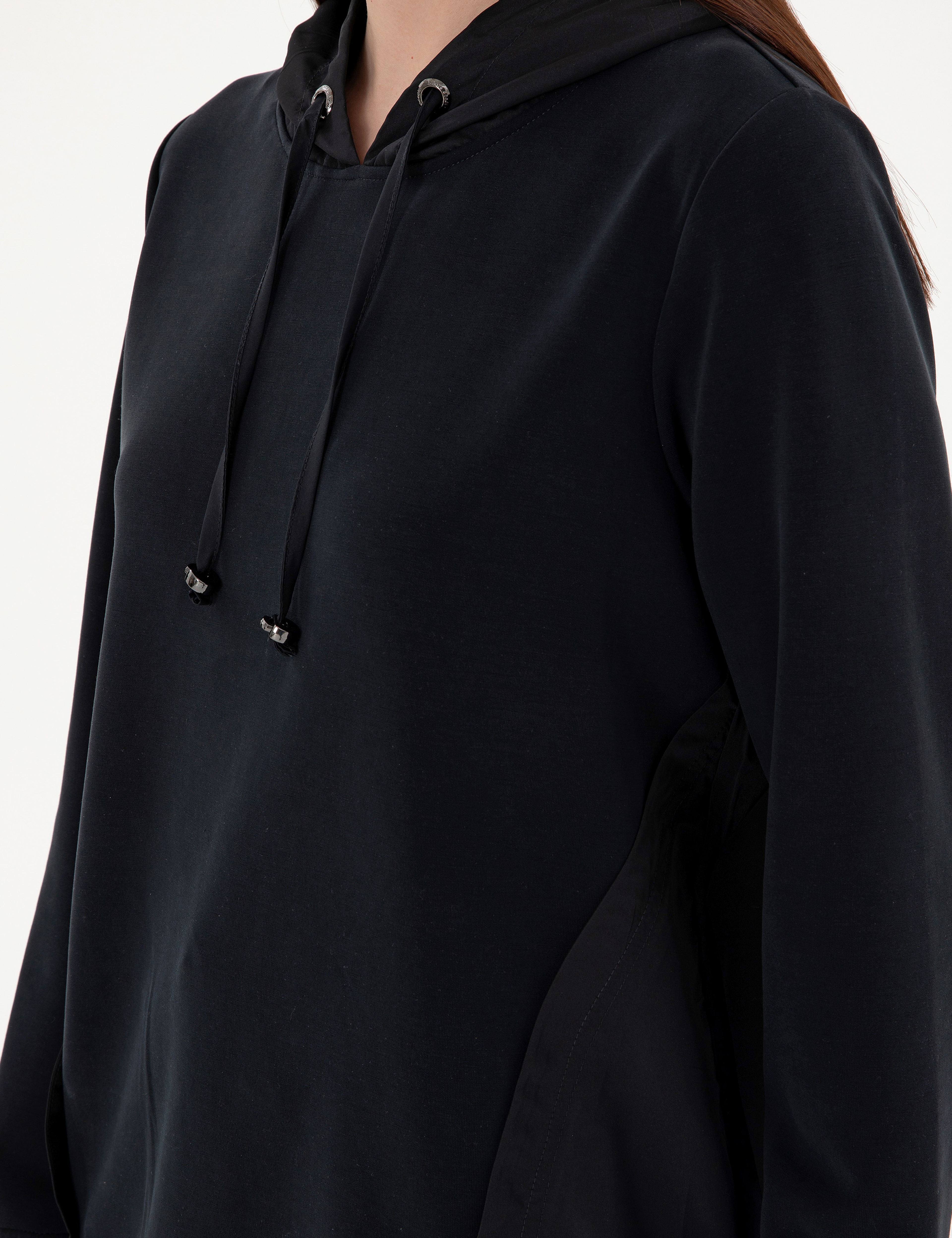 Siyah Comfort Fit Sweatshirt - Image 7