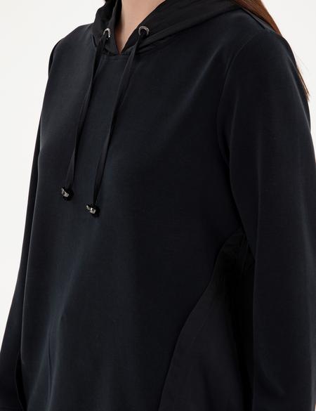 Siyah Comfort Fit Sweatshirt - 50306841014