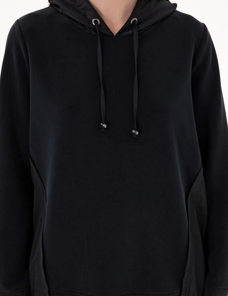 Siyah Comfort Fit Sweatshirt - 50306841014