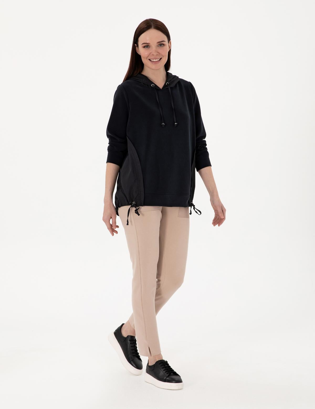 Siyah Comfort Fit Sweatshirt - 50306841014