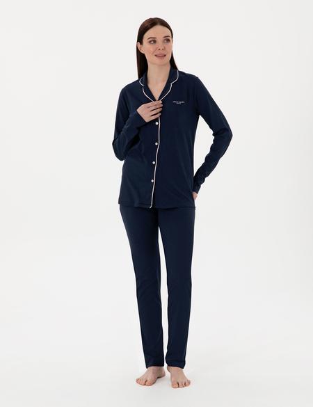 Lacivert Gömlek Pijama Takımı - 50311129003